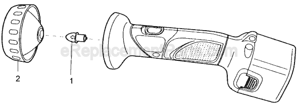 Page A Diagram and Parts List for 2912 Type 1 Black and Decker Worklight & Flashlight